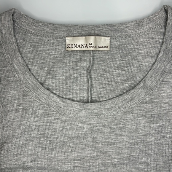 Zenana black & gray ribbed crop tank top bundle size Medium - Picture 7 of 11